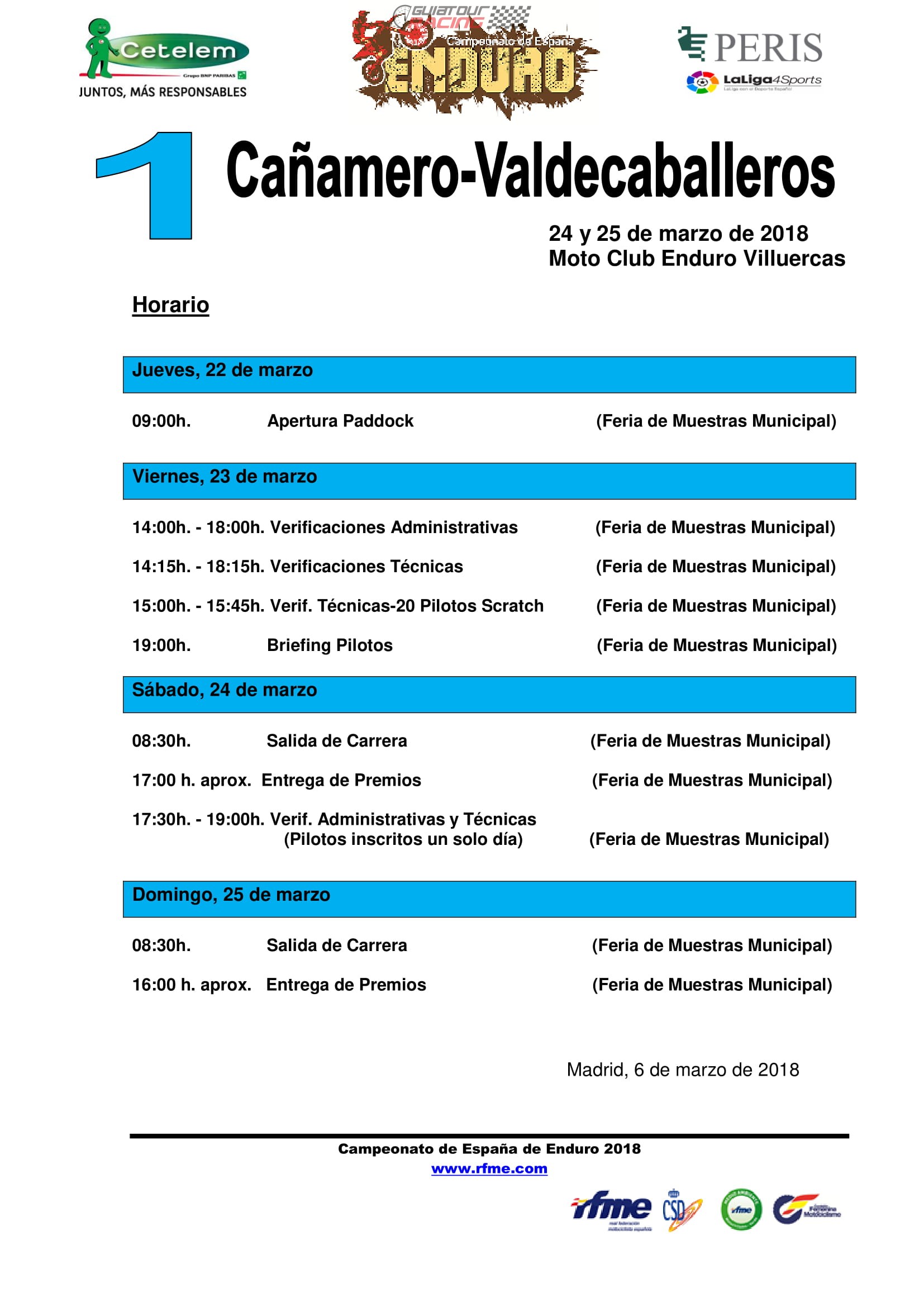 Horario I Enduro Villuercas